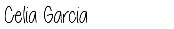 Celia Garcia font preview